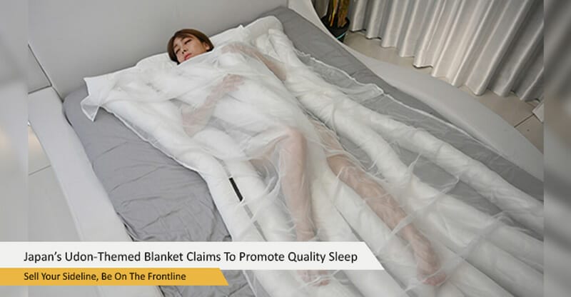 Japan’s Noodle-Themed Blanket Claims To Promote Quality Sleep