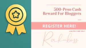 500 pesos cash reward for bloggers