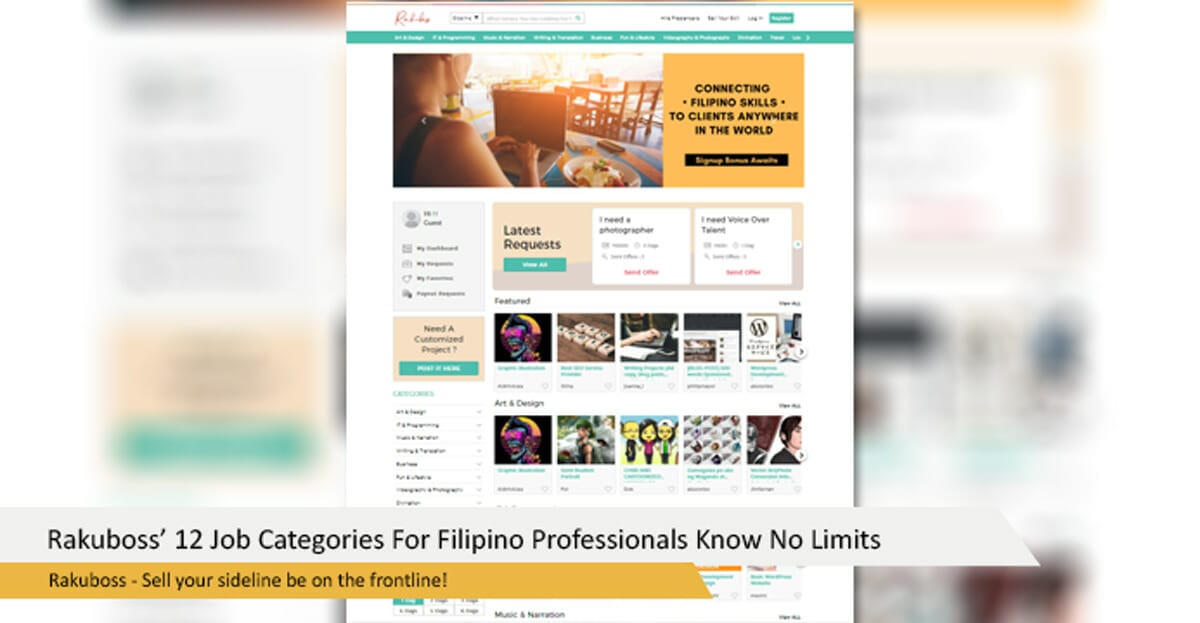 Rakuboss’ 12 Job Categories For Filipino Professionals Know No Limits